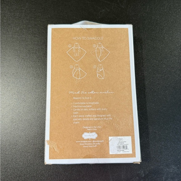 Mud Pie Swaddle Blanket Packaging - Picture 2 of 3